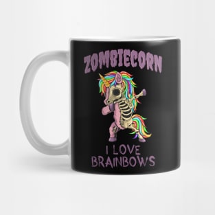 Zombie Unicorn Halloween Dab Zombiecorn Mug